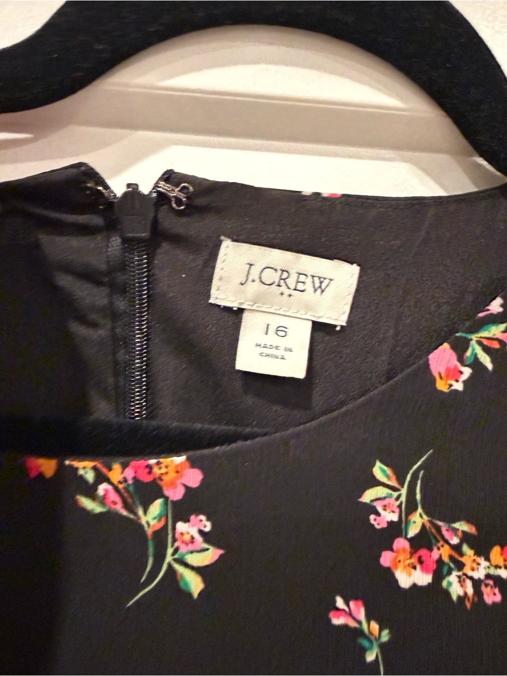 J. Crew Factory Black Maxi Dress with Pink Floral Ruffle Tiers - Picture 2 of 7